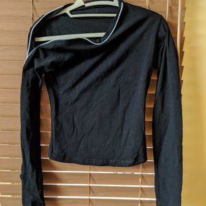 Vintage Cyberdog top with zipper shoulder size XS